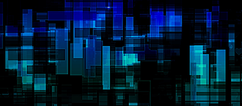 Series of light-filled rectangles against a dark background